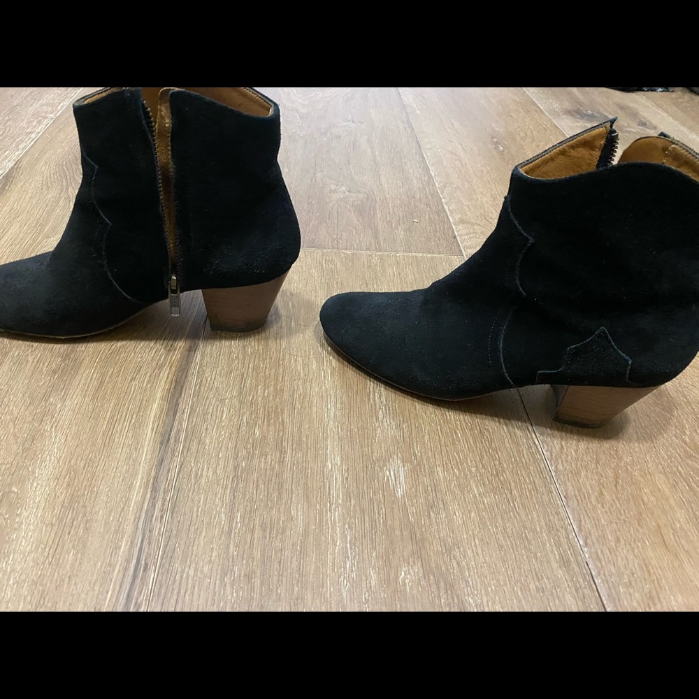 Black Isabel Marant Dicker booties